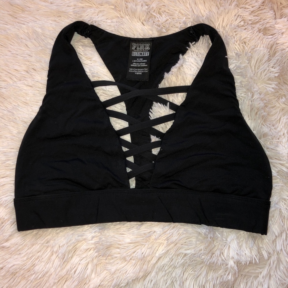 Strappy Victoria’s Secret PINK sports bra